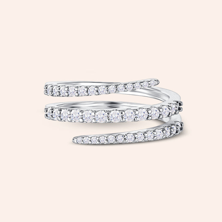 We Belong Pave Spiral Ring